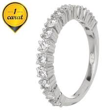 Elle est constituée d'un demi tour en pierre de rubis de birmanie. Monte Carlo Star Demi Alliance En Or Blanc 18 Carats Et Diamants Sertis 4 Griffes Femme Argente Achat Vente Bague Anneau Demi Alliance Or Diamants Or Blanc Argente