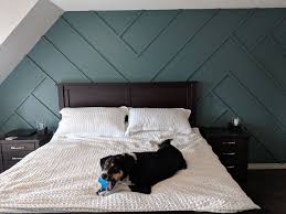 Diy Wood Trim Accent Wall Painted Feature Wall Bedroom Wall Accent Wall