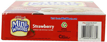 Frosted mini wheats small box. Amazon Com Kellogg S Frosted Mini Wheats Bite Size Strawberry Delight 15 5 Ounce Pack Of 4 Breakfast Cereals