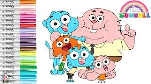 Here are some free printable gumball coloring pages. The Amazing World Of Gumball Coloring Book Page Gumball Darwin Nicole Anais Richard Watterson Youtube