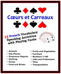 Check spelling or type a new query. 12 French Vocabulary Speaking Activities With Playing Cards No Prep