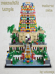 Meenakshi Amman Temple Madurai Temple India Lego Art Madurai