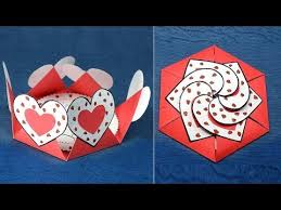 Mother's day is coming up, celebrate by learning how to draw a heart with wings! Diy Valentine Card Hexagon Shape Heart Message Card Diy Valentines Day Message Card Make A Special Diy Valentines Cards Valentines Cards Valentines Diy