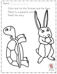 Hare challenged and mocked at tortoise. Color The Tortoise And The Hare Worksheets 99worksheets