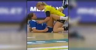 Handball player makes a boob during match and accidentally gropes opponent  - Daily Star