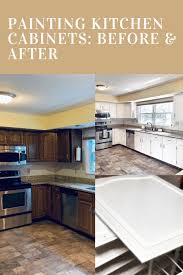 Painting Kitchen Cabinets Before After Homeremodel Kitchenremodel Kitchenupdate Kitchen Remodel Cost Kitchen Cabinets Before And After Kitchen Cabinets