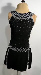 Black Dress Front 1 Figure Skating Dresses Skating Dresses Figure Skating Outfits