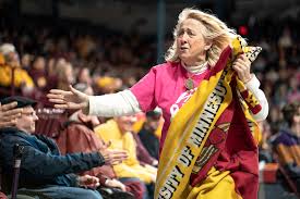 Peps Neuman, aka Blanket Lady, cheers the Minnesota Golden… | Flickr