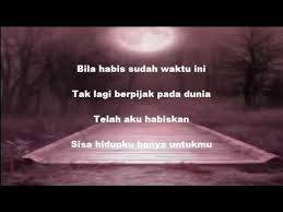 Tak lagi tersisa untuk dunia. Lirik Balasan Surat Cinta Untuk Starla