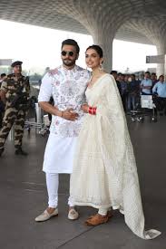 Deepika Padukone With Ranveer Singh Deepveerkishadi Wedding Kurta For Men Groom Dress Men Indian Men Fashion