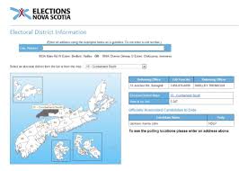 The 2013 nova scotia general election (formally the 39th nova scotia general election), was held on october 8, 2013, to elect members to the nova scotia house of assembly. Elections Nova Scotia Interactive Web Map