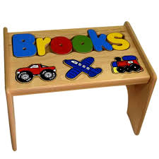 We have many repeat customers that continue to buy puzzle stools for baby gifts. Zoomie Kids Tinsley Child Transportation Themed Wooden Puzzle Personalized Step Stool Wayfair