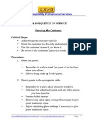 Food And Beverage Sequence Of Service Restaurant Management Waitstaff Restaurant Service