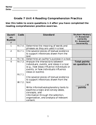 This pdf reading comprehension worksheet will inspire the students to reinforce key reading skills. Grade 7 Reading Comprehension Doc Template Pdffiller