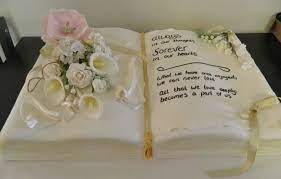 Can any holiday ever feel the same again? Open Book Cake Decorating Community Cakes We Bake Book Cakes Book Cake Funeral Cake