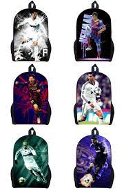 Visit To Buy Cristiano Ronaldo Messi Neymar Backpack Cool School Bookbags For Teenagers For Yout Youth Travel Cristiano Ronaldo And Messi School Bookbags