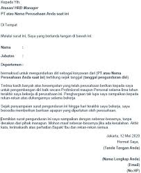 Kulon progo, 28 september 2017. Contoh Surat Pengunduran Diri Bermacam Profesi Pakar Dokumen