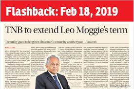Tnb chairman tan sri leo moggie said the centre would be beneficial to sesb contractors and the public for the course of the first cable joiner in sabah. Tnb Extends Contract For Leo Moggie The Edge Markets