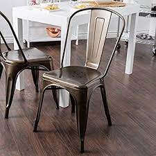 An exquisite mosaic bistro table in beige, gold and brown tones made from natural stone. Tabouret Bistro Steel Side Chairs Set Of 2 Amazon In Home Kitchen