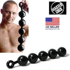 Flexible Huge XL Anal Links Balls Beads Long Large Butt Plug Black Sex Toy  Dildo | eBay