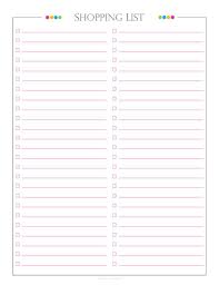 Black And White Printer Test Page Pdf Shopping List Plain Without Categories Pdf Planner For Etsy In 2020 Planner Pages Shopping List Planner Planner
