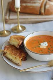 Creamy Tomato Soup And Grilled Cheese Fleur De Sel Cooking Recipes Recipes Creamy Tomato Soup