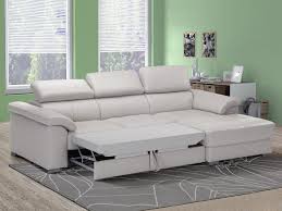 Envie d'un nouveau canapé cuir? Canape Angle Droit Convertible Cuir Luxe Gris Experiencia