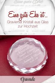 Dieser Glas Kristall Mit Gravur Ist Ein Besonderes Und Ausgefallenes Geschenk Zur Hochzeit Fur Ein Personliche Geschenke Zur Hochzeit Kristallhochzeit Hochzeit