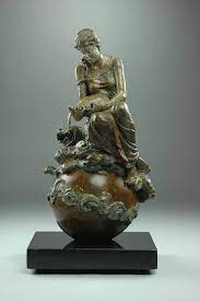 Aquarius' goal is the figurative baptizing of others with his. Aquarius Sculpture By N Tuan Saatchi Art