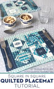 Square In Square Quilted Placemat Pattern Placemats Patterns Quilted Placemat Patterns Square Quilt