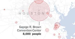 maps tracking harveys destructive path through texas and