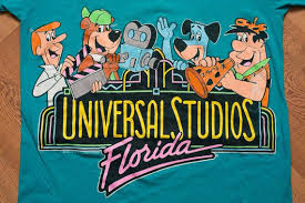 Vintage 90s Universal Studios Florida T Shirt Hanna Barbera Etsy Universal Studios Florida Cartoon Shirts Hanna Barbera Characters