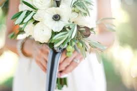 Wedding flowers ideas green and white. A Napa Elopement Once Wed