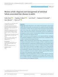 Pdf Review Article Diagnosis And Management Of Intestinal Failure Associated Liver Disease In Adults