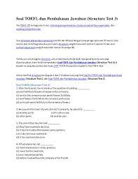 Our website frequently provides you with hints for viewing the maximum quality video and picture content, please kindly search and find more. Soal Toefl Writing Dan Jawaban Kumpulan Contoh Surat Dan Soal Terlengkap