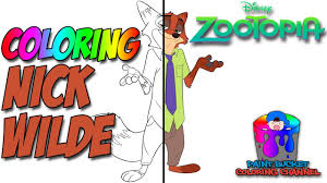 I'm extra excited because it opens on my birthday, march 4th! How To Color Nick Wilde Disney S Zootopia Coloring Page Youtube