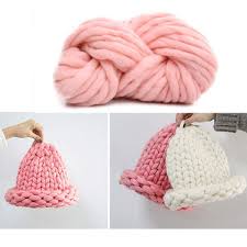 Knit hat charcoal chunky wool hat slouchy hatwool by maxmelody. Giant Wool Yarn Chunky Yarn Super Soft Extreme Arm Knitting Crocheting Acrylic Yarn Colors Bulky Wool Yarn 0 26kg 0 57lbs Pink Buy Online In Isle Of Man At Desertcart 59290363