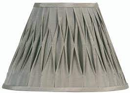 Desk lamps, floor lamps, lamp bases, lamp shades, table lamps Pinch Pleated 16 Inch Soft Grey Faux Silk Lamp Shade Universal Lighting
