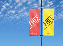 You can easily customize this resource by dragging and dropping your designs unto the smart object layers and hitting the save button. Free Outdoor Advertising Lamp Post Pole Banner Mockup Psd Good Mockups