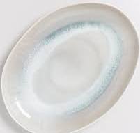 Areia Servierplatte XL oval grau