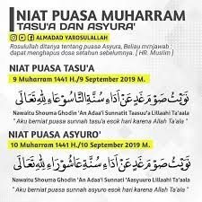 Niat Puasa Qadha Ramadhan Dan Puasa Sunnah Asyura