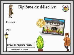 Chasse Au Tresor Enfants Pour Anniversaire Un Anniversaire En Or Enquete Policiere Detective Chasse Au Tresor
