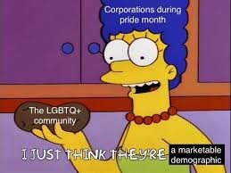 Nobody companies during pride month you know i'm something. Image Of The Marge Bi Memes For Dirty Allo Beans Facebook