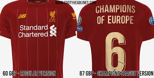 The wait is finally over, the reds are champions of england once more after 30 years and will now don the premier league 's gold champions badge for. Liverpool Charges 27 Gbp Extra For Champions League Badges Winner Print Footy Headlines