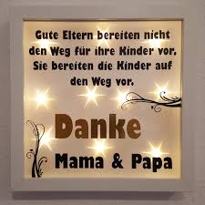 Wanddekoration Leuchtrahmen Lichtrahmen Bilderrahmen Danke Mama