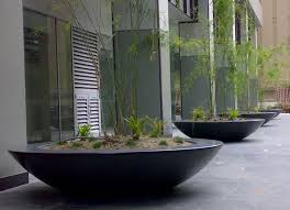 Lightweight Concrete Super Shallow Bowl Garden Life Shallow Planters Large Planters Fiberglass Planters