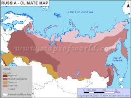 Russia Climate Map