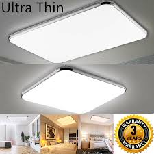 16 36 48 64 96w Led Ceiling Light Fixtures Slim Modern Dimmable Flush Mount Lamp 46 99 Flush M Led Ceiling Light Fixtures Led Ceiling Lights Ceiling Lights