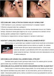 Goz Damlalari Nasil Kullanilir Goz Damlasi Kullanmadan Once Neler Yapilmalidir Pdf Ucretsiz Indirin