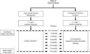 flow chart of the design and timeline of evaluation visits